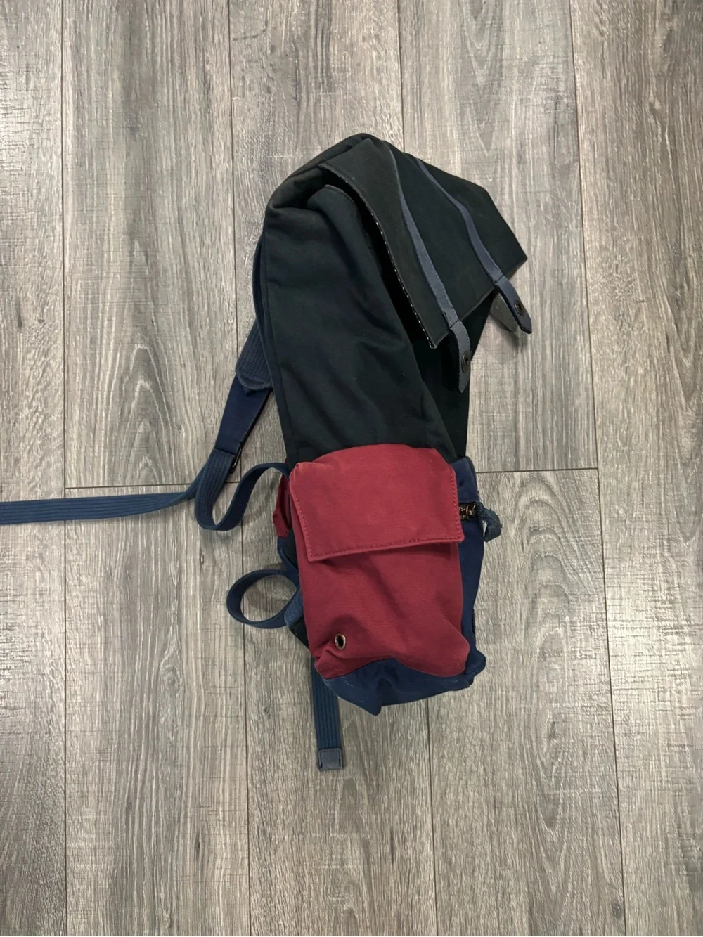 Timbuk2 Roll Top Backpack Unisex Laptop Travel Black Navy Burgundy